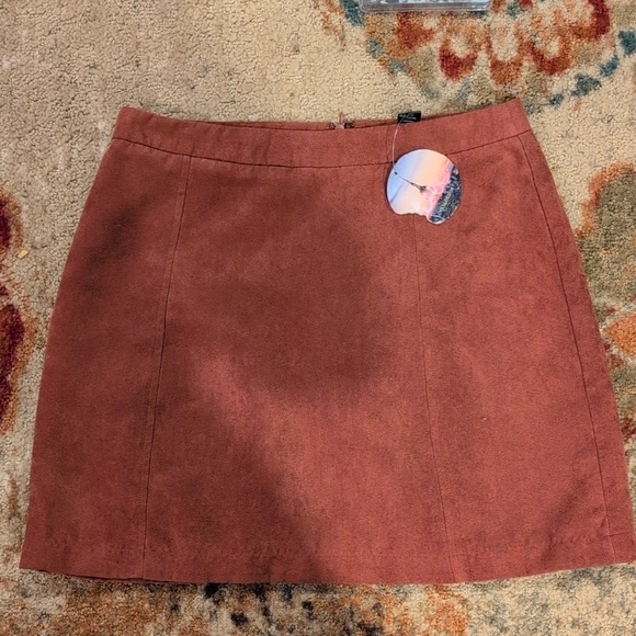 Love By Design Dresses & Skirts - Love By Design Brown Orange Mini A-Line Skirt